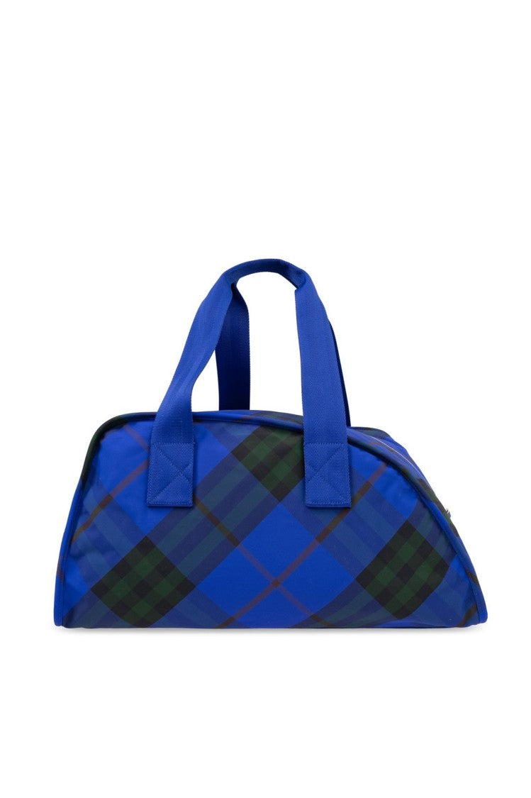 Tartan Pattern Duffle Bag