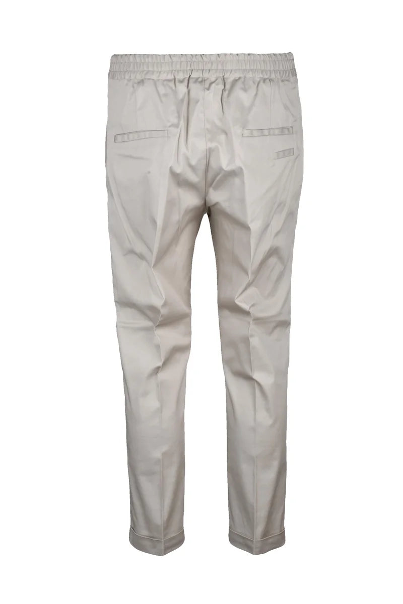 Cotton Stretch Trousers - White