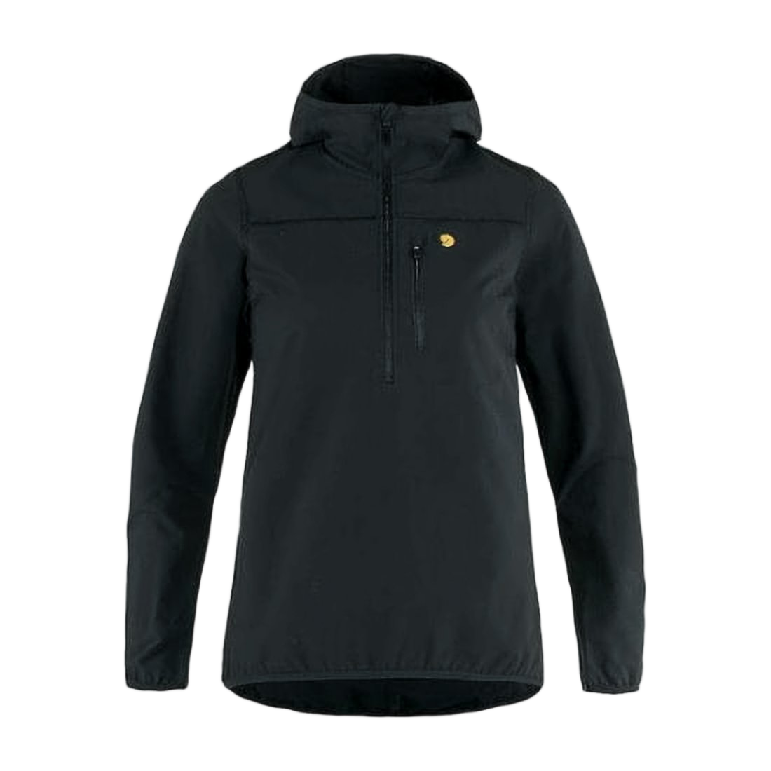 Long-Sleeved Hooded Pullover with Zippered Chest Pocket