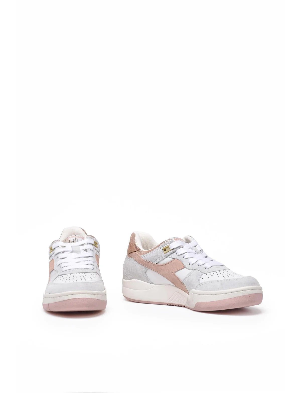 White Grey Leather B.560 Sneakers