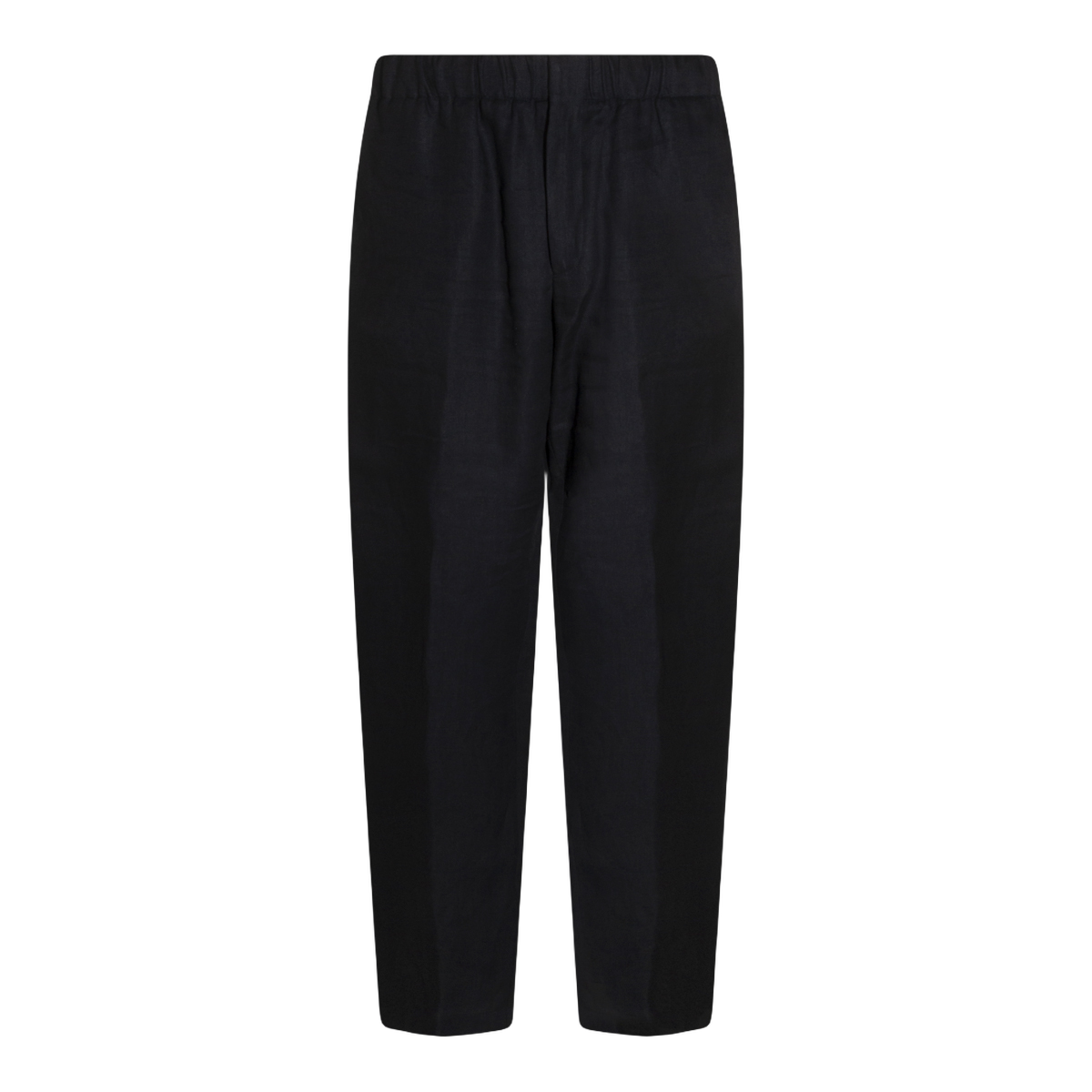 Straight-Leg Trousers With Elastic Waistband