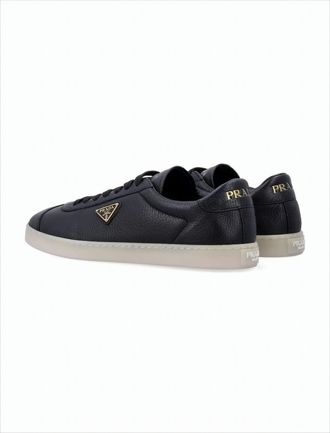 Textured Leather Low-Top Sneakers