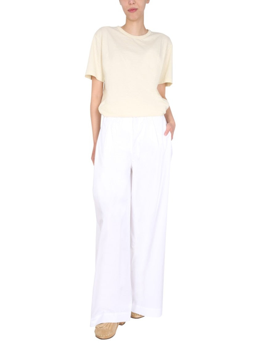 Relaxed Fit Wide-Leg Trousers