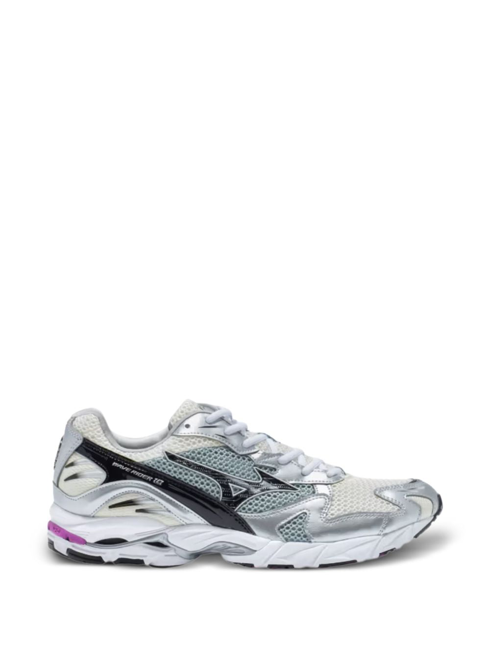 Lace-Up Sneakers With Aquamarine Mesh