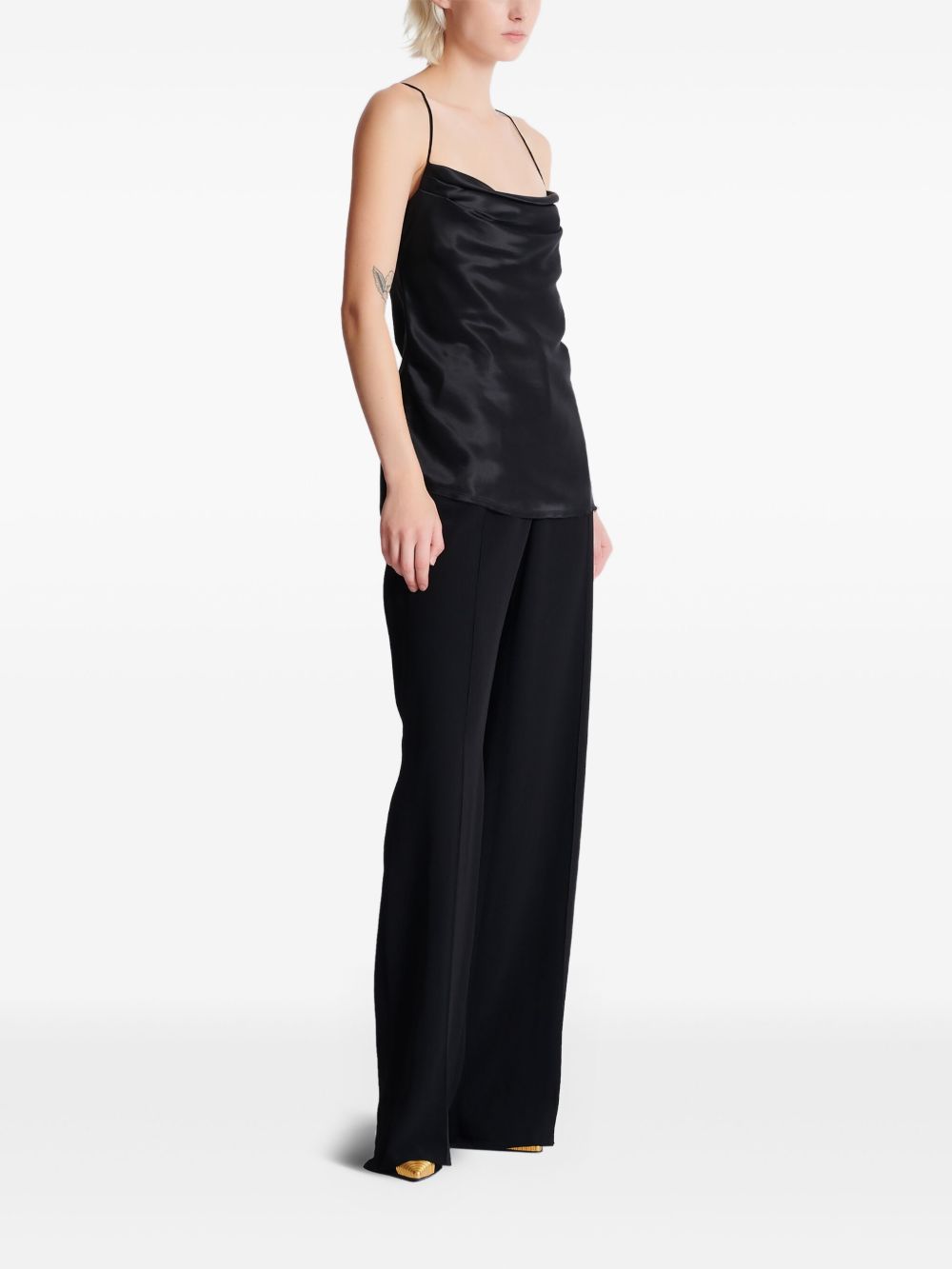 Satin-Finish Black Top