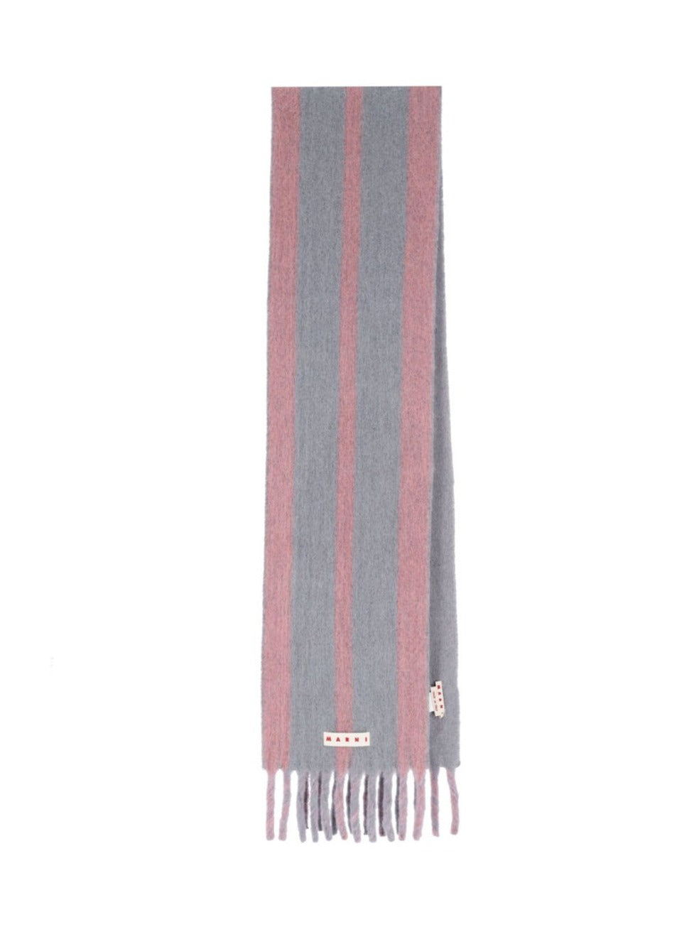 Striped Logo Scarf – Pink