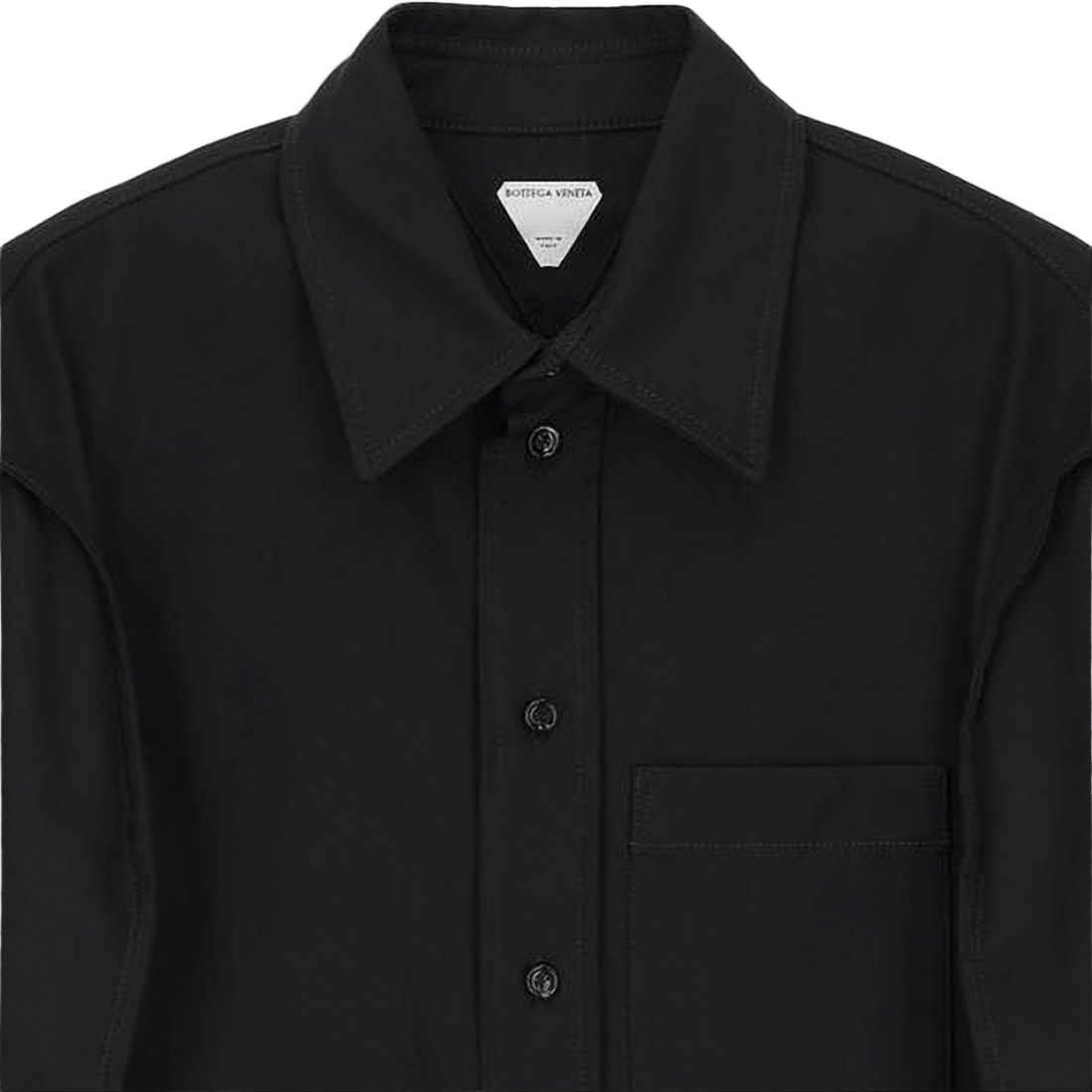 Long-Sleeve Cotton Shirt with Classic Collar