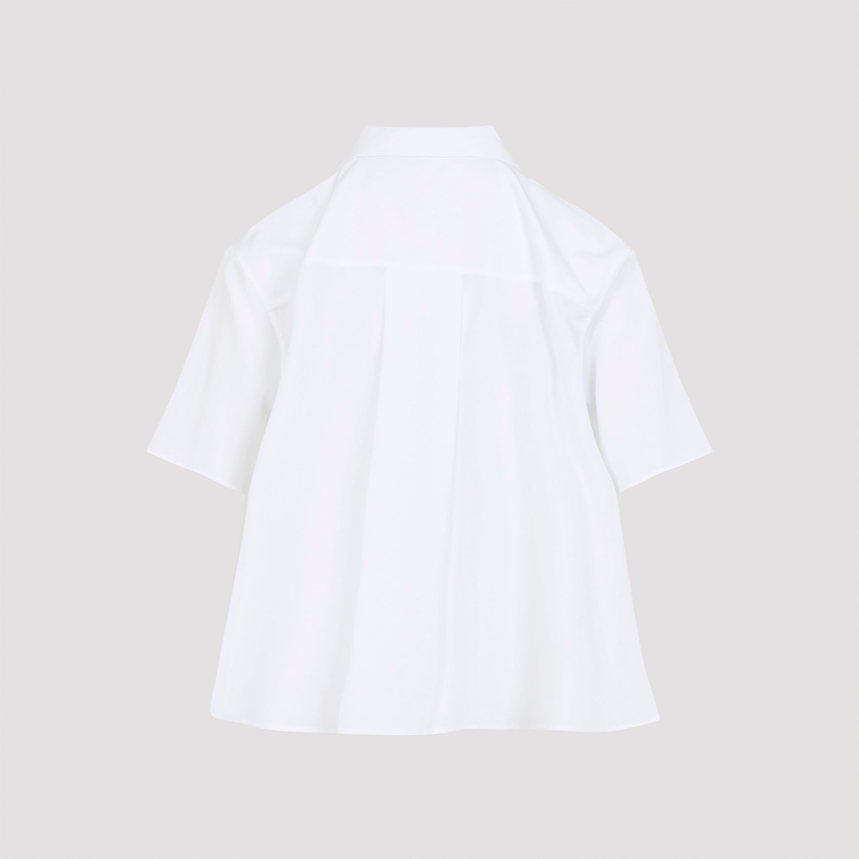 Short-Sleeved Button-Down Shirt With Classic Collar