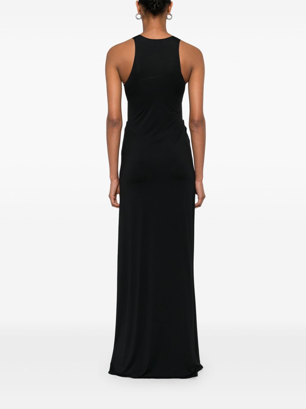 Maxi Dress with Deep V-Neckline