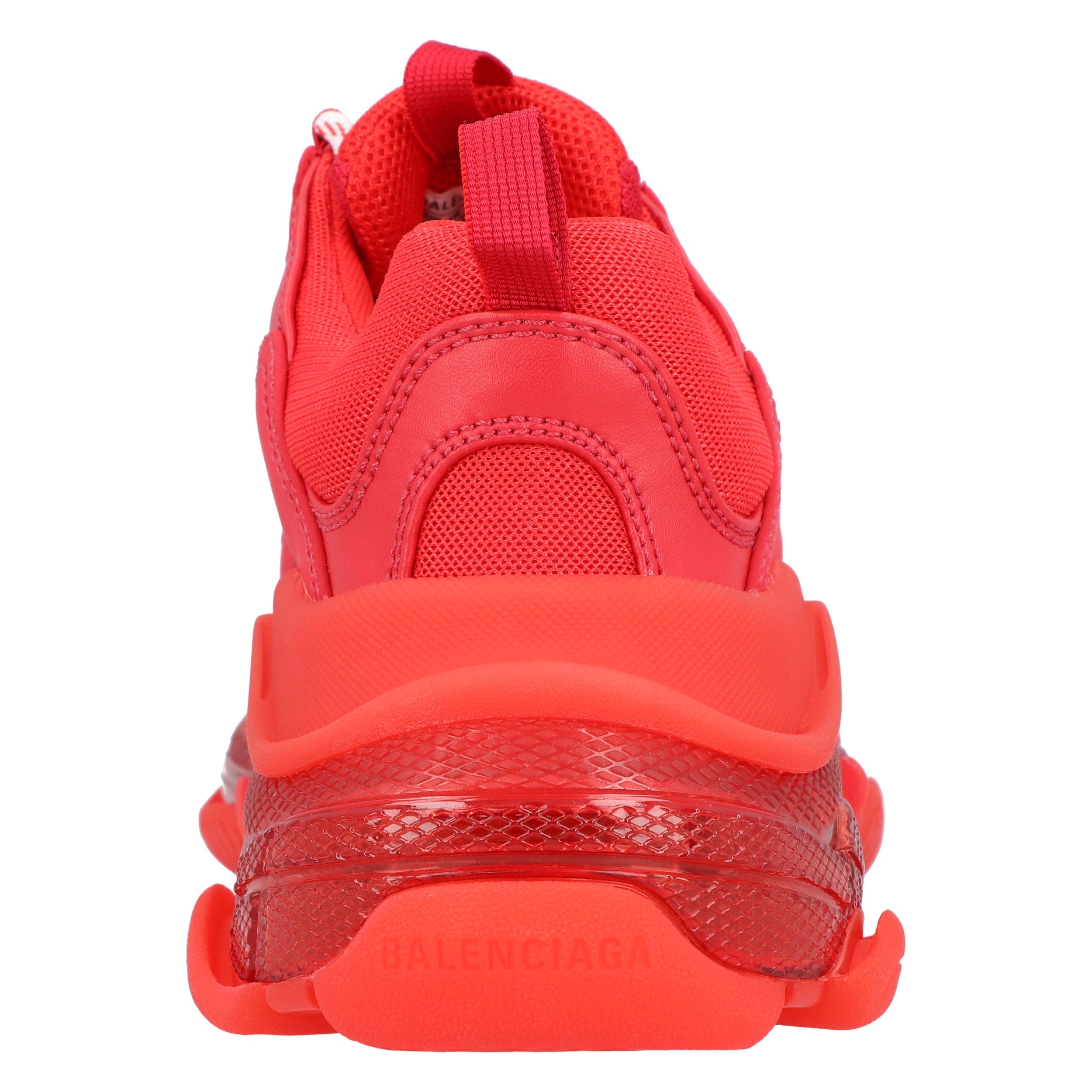 Triple S Clear Sole Sneaker In Red