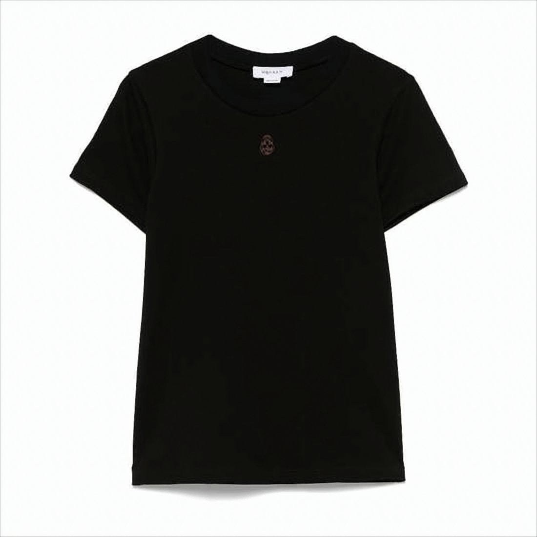 Fitted Short-Sleeve T-Shirt with Emblem Detail