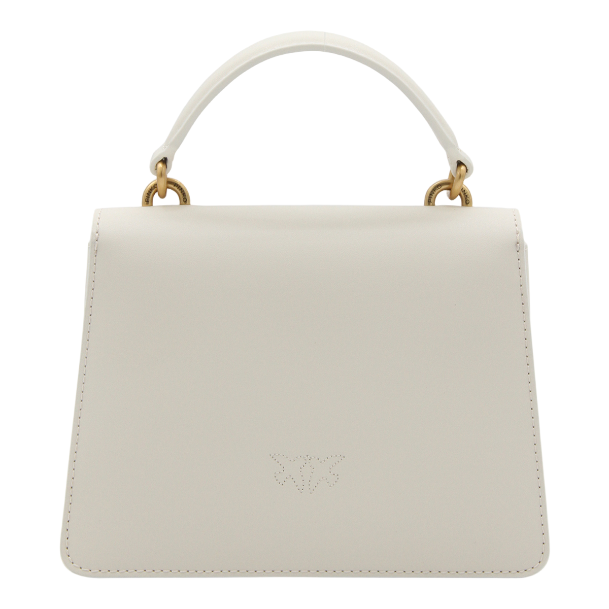 Structured Handbag with Gold-tone Chain