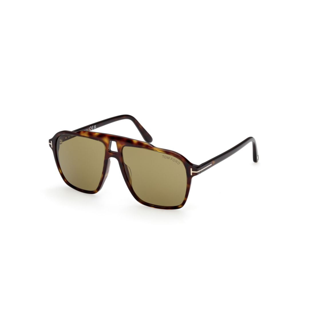 Bold Square-Shaped Tortoiseshell Acetate Sunglasses