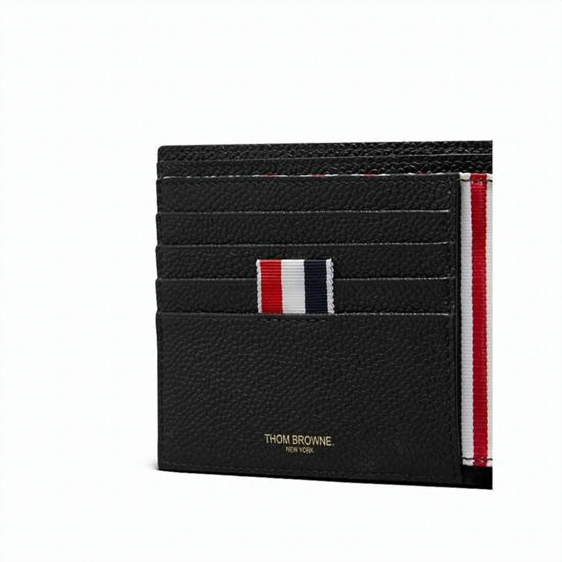 Textured Calf Leather Compact Bifold Wallet