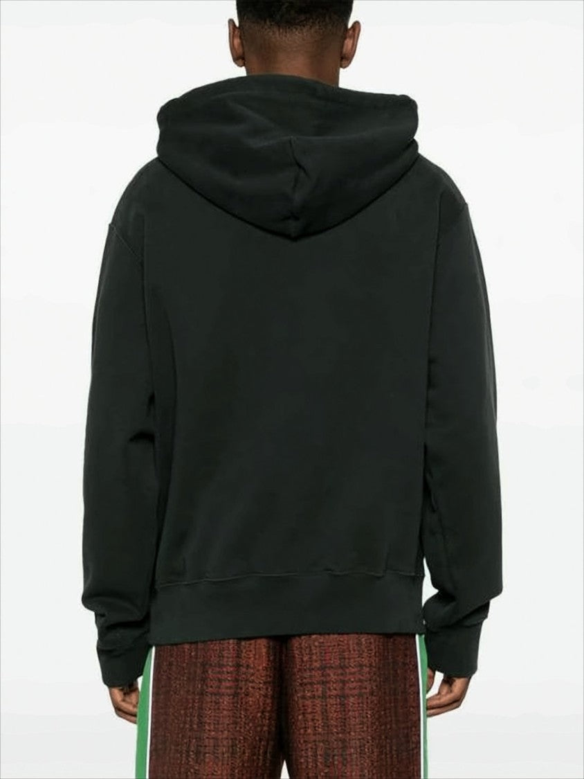 Relaxed Fit Graphic Print Hoodie With Drawstring Hood