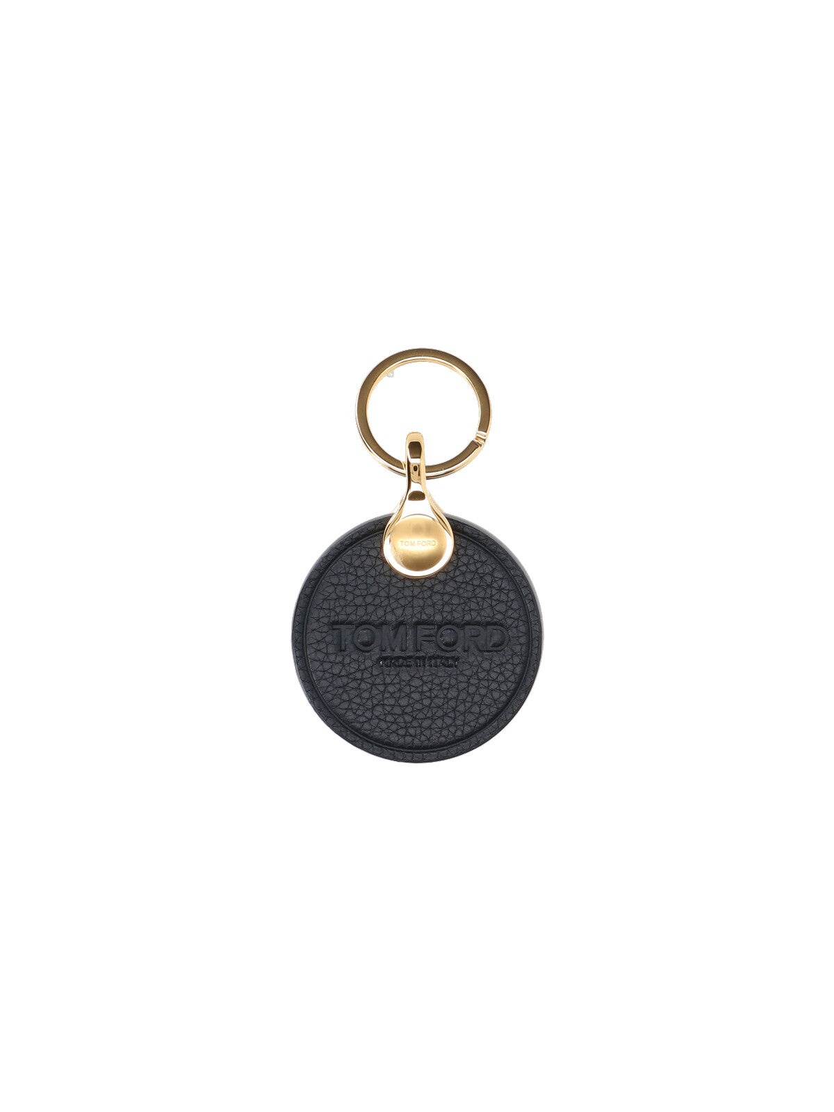Leather Key Ring, Black