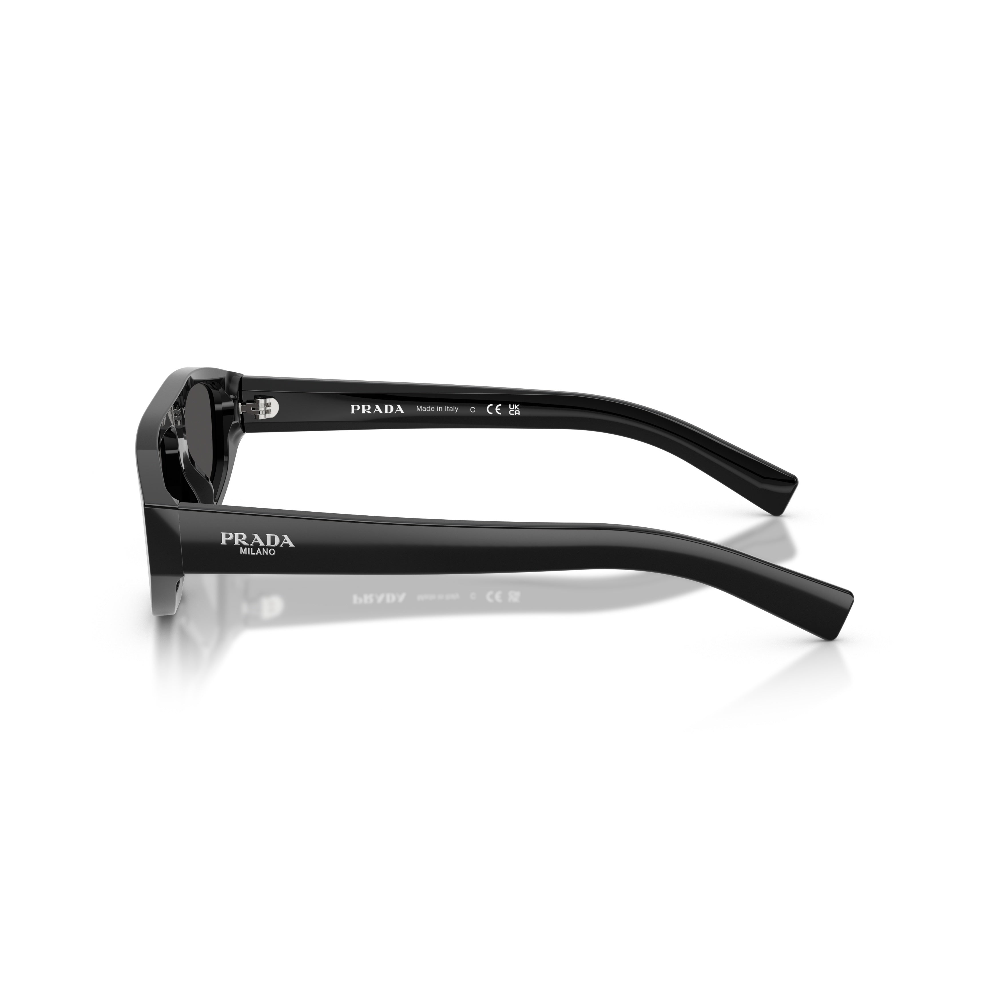 0pr C02s Angular Black Sunglasses
