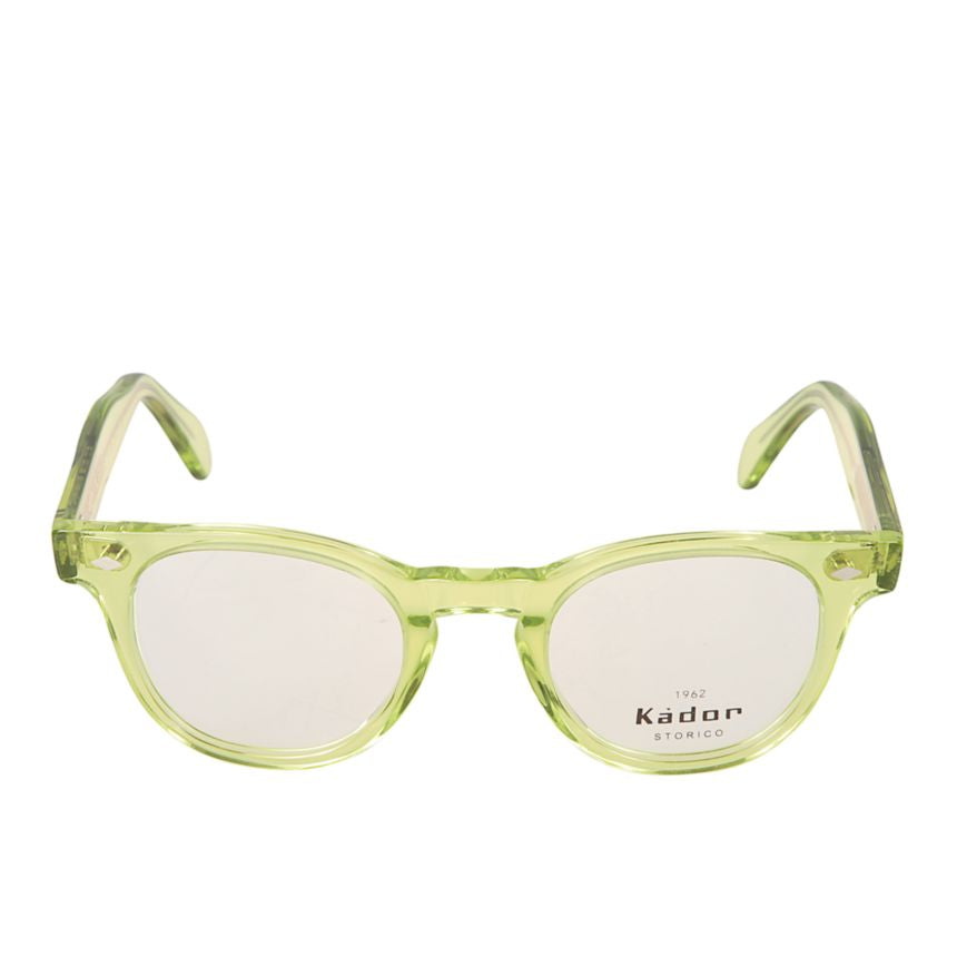 Woody Cal 44 Translucent Light Green Rounded Square Eyeglasses