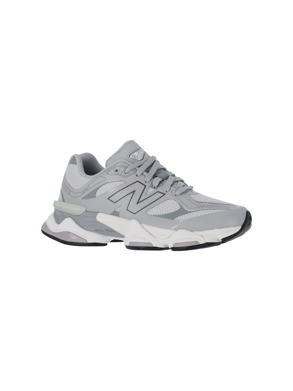 Layered Grey Sneakers With Cushioned Sole