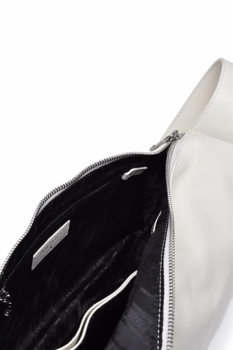Shoulder Bag Leather - White