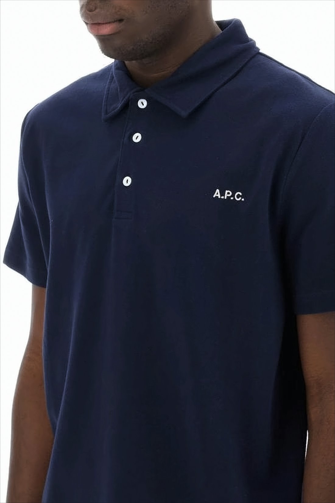 Traditional Blue Cotton Polo Shirt