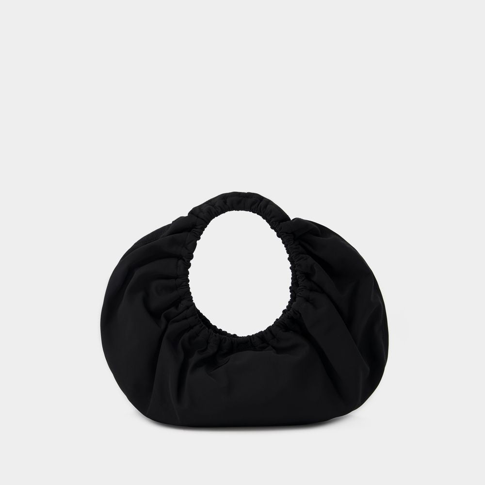 Crescent Medium Shoulder Bag - Nylon - Black
