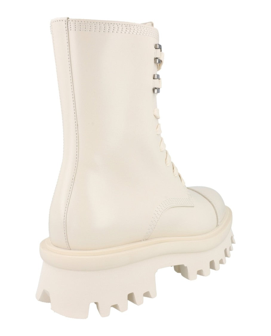 Kira Leather Combat Boots