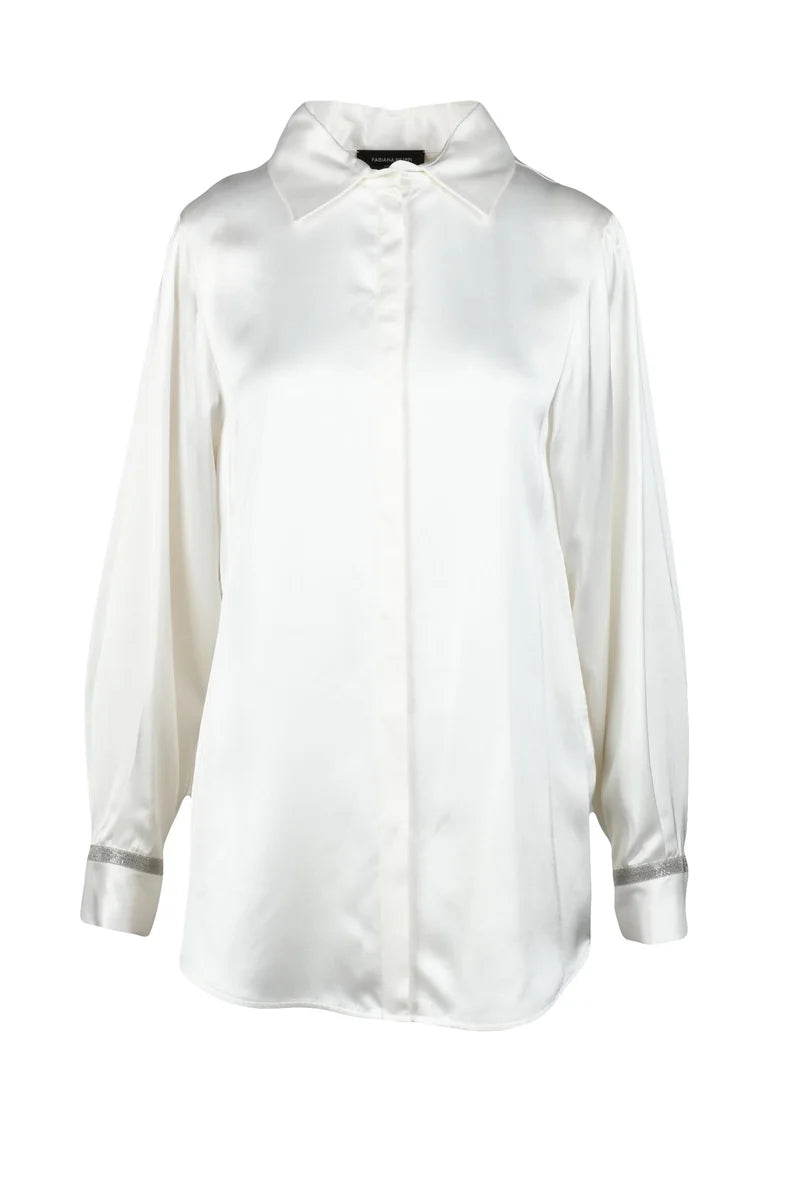 Viscose Wool Shirt - White