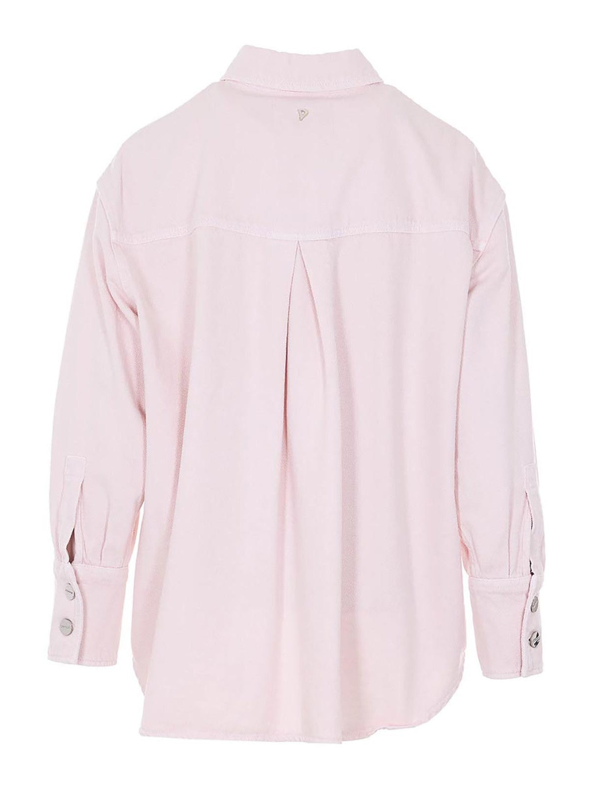 Pink Cotton Casual Overshirt