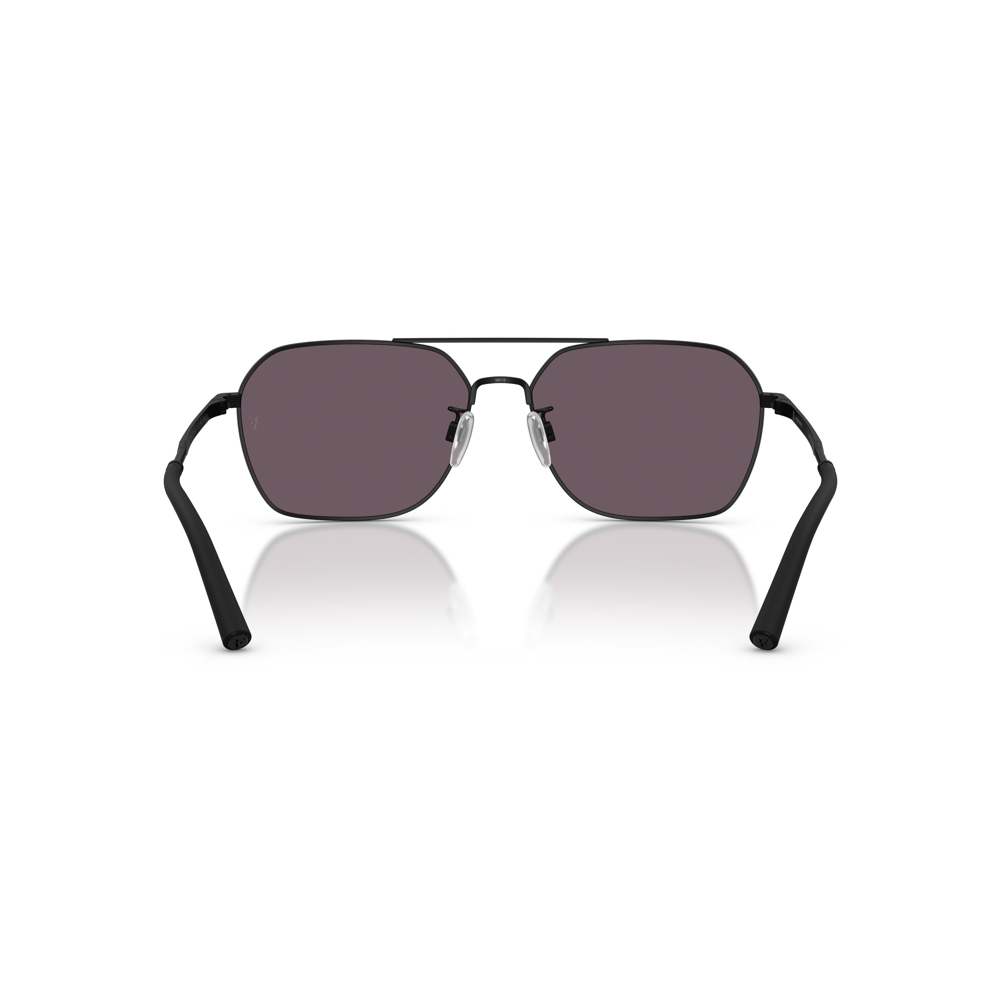 0ov1377s Rectangular Steel Frame Sunglasses with Double Bridge Design