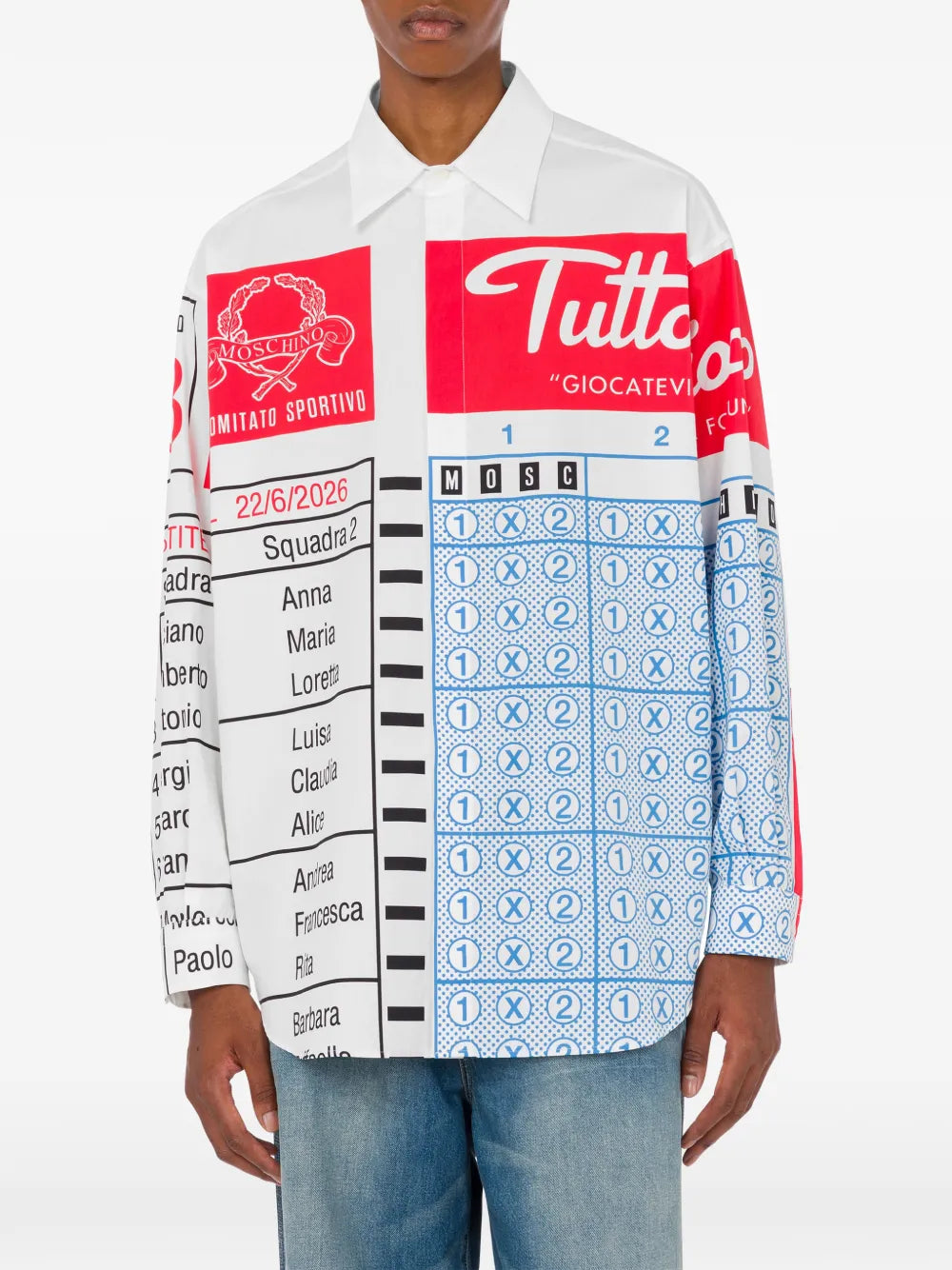 Graphic Print Casual Shirt With Classic Collar