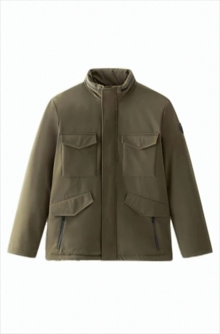 Green Jacket with Detachable Hood