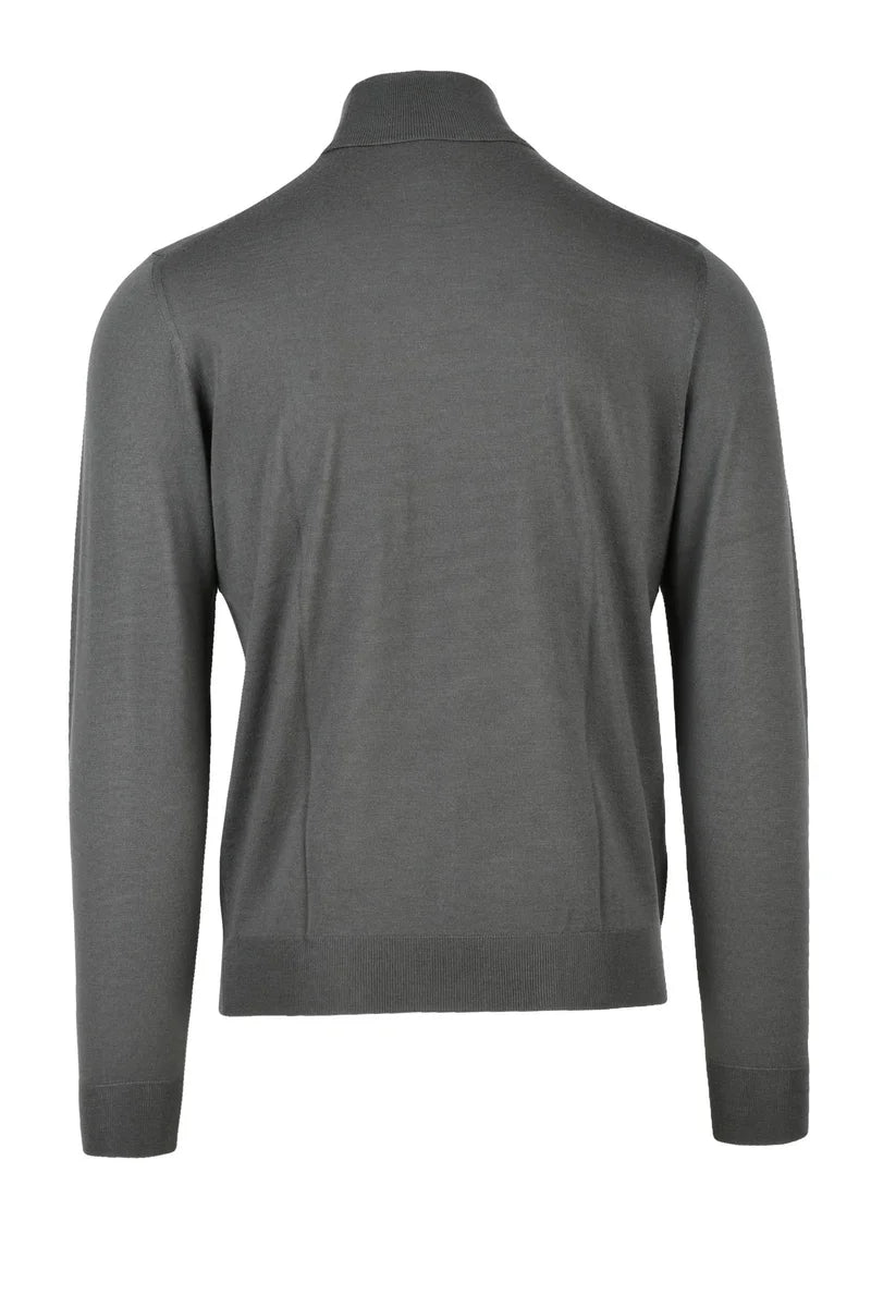Extrafine Merino Wool Turtleneck - Grey