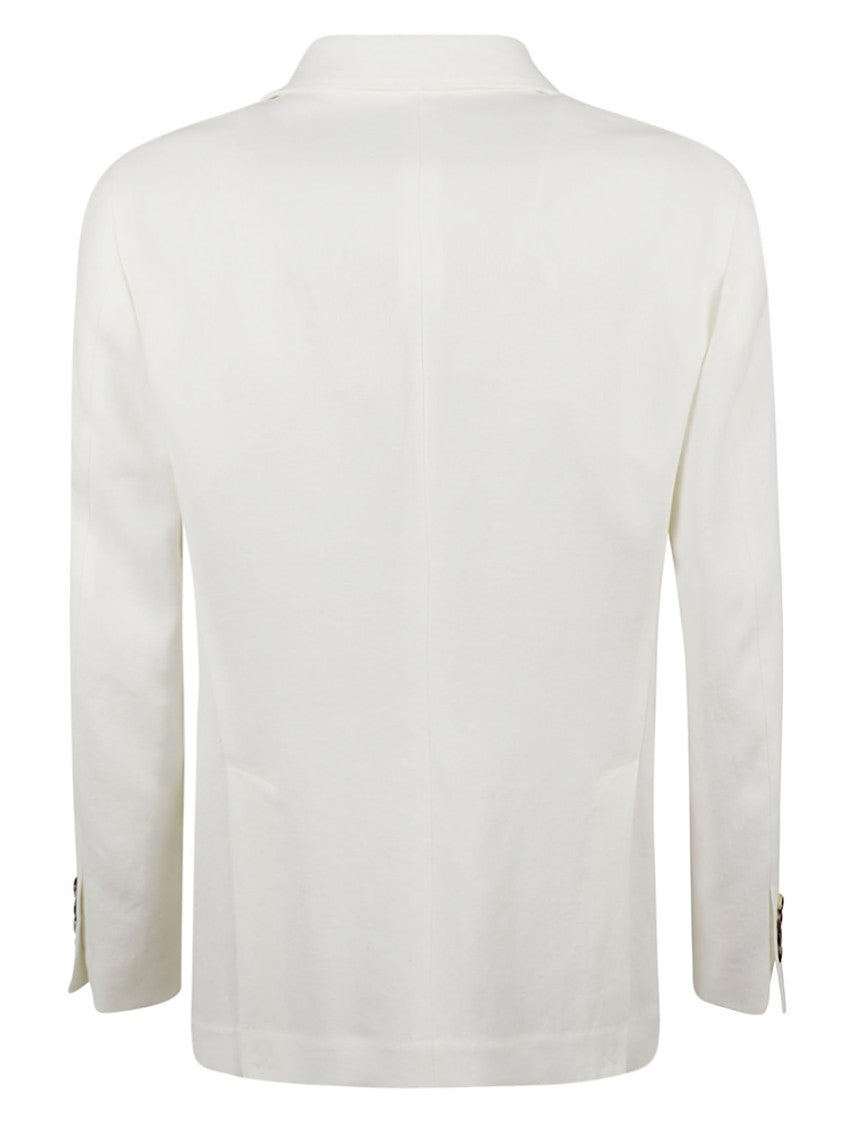 White Tailored Linen Jacket