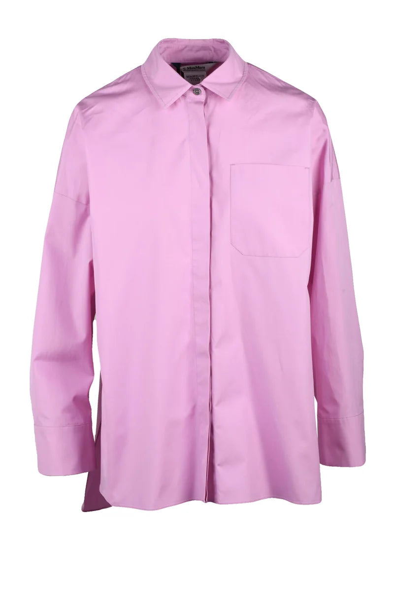 Maxi Cotton Shirt - Pink