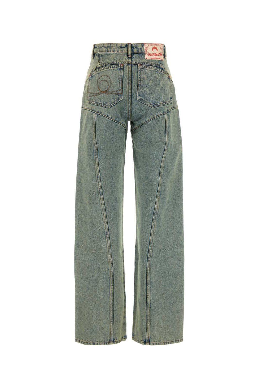 Straight-Leg Denim Pants