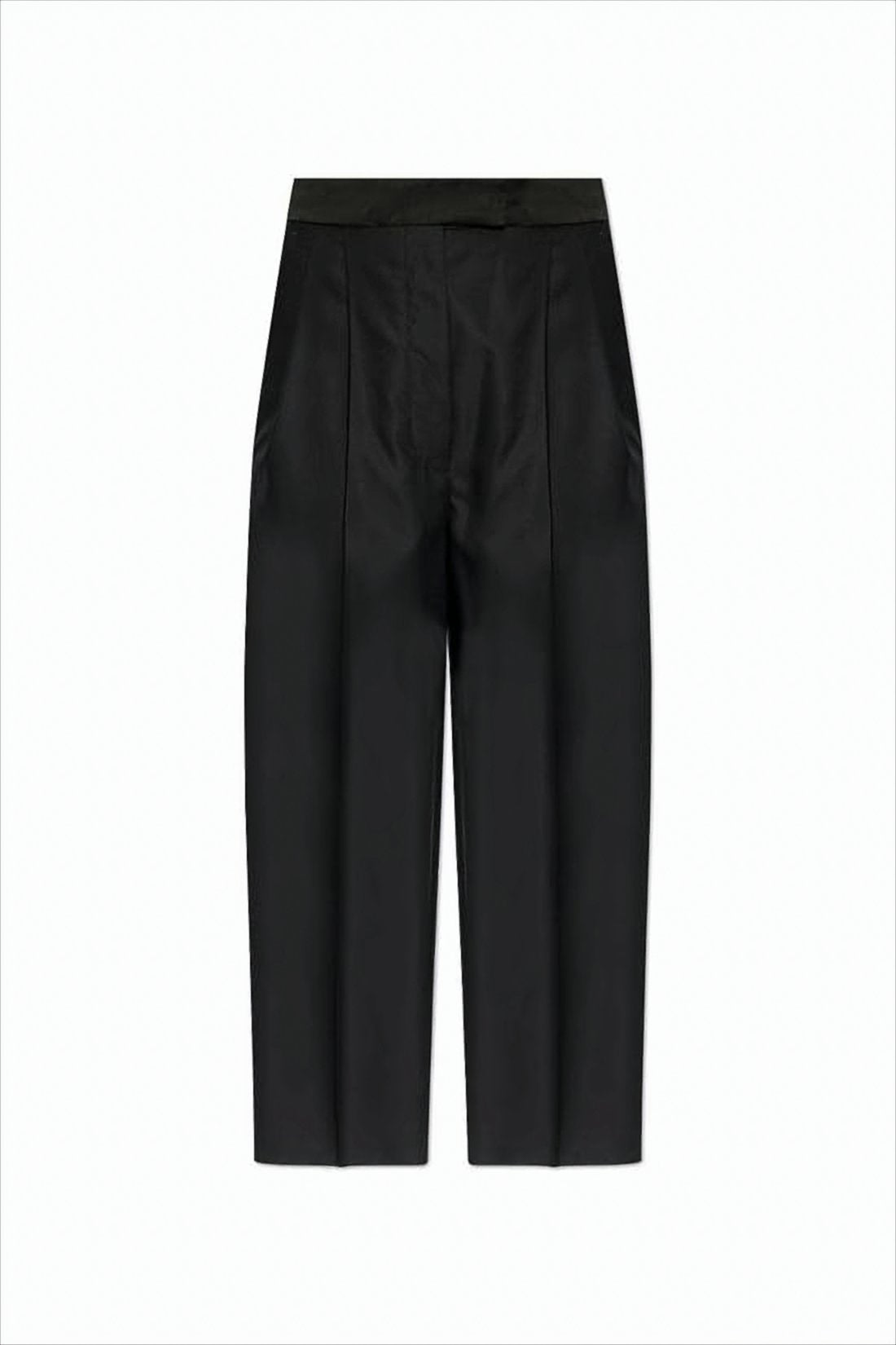 Wide-Leg Suit Pants with Tailored Finish