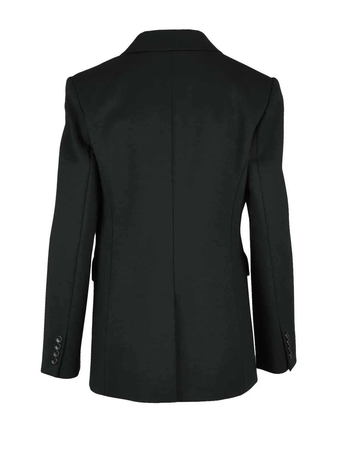 Tailored Fitted Jacket with Single-Button Closure and Structured Lapels