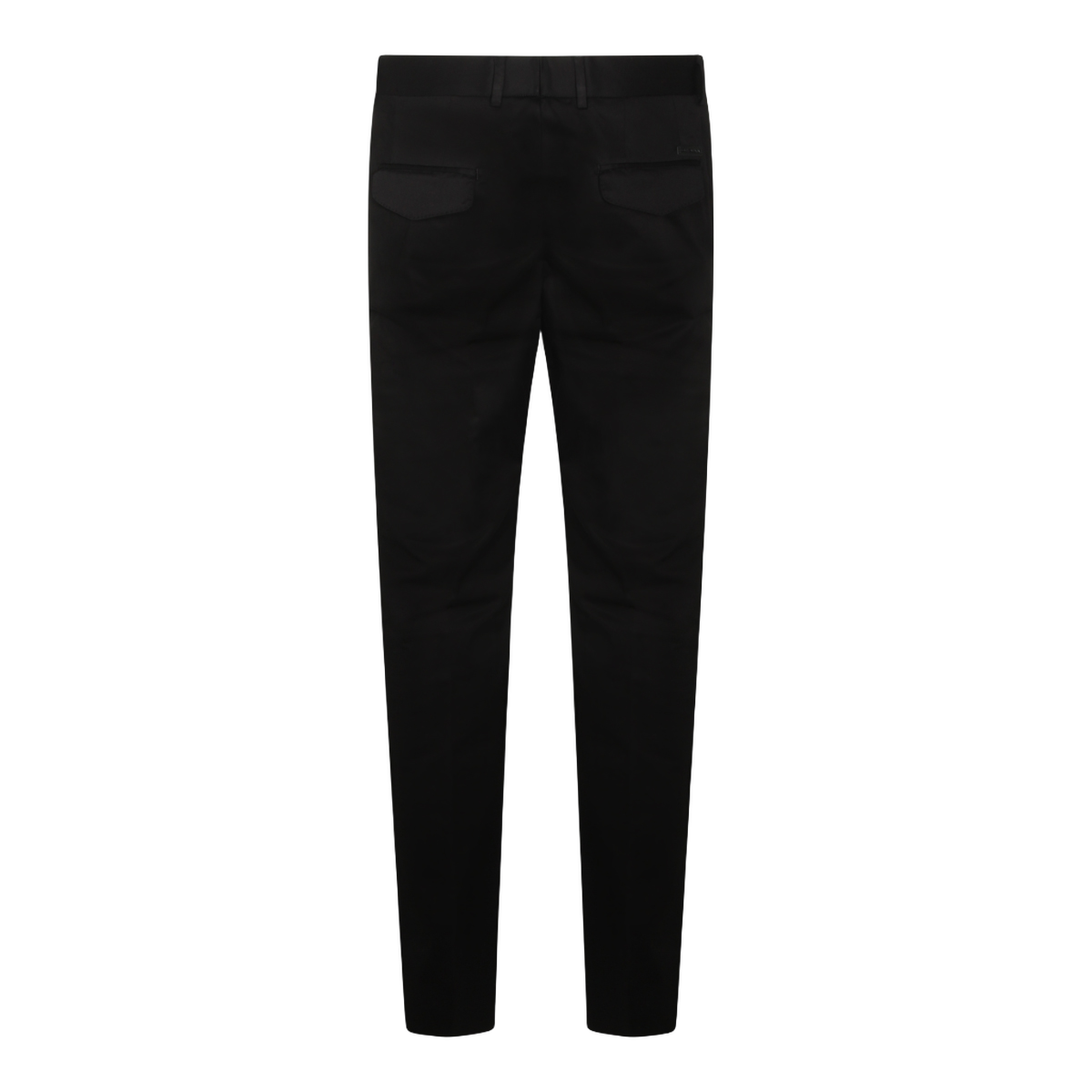 Slim-Fit Black Trousers with Classic Waistband