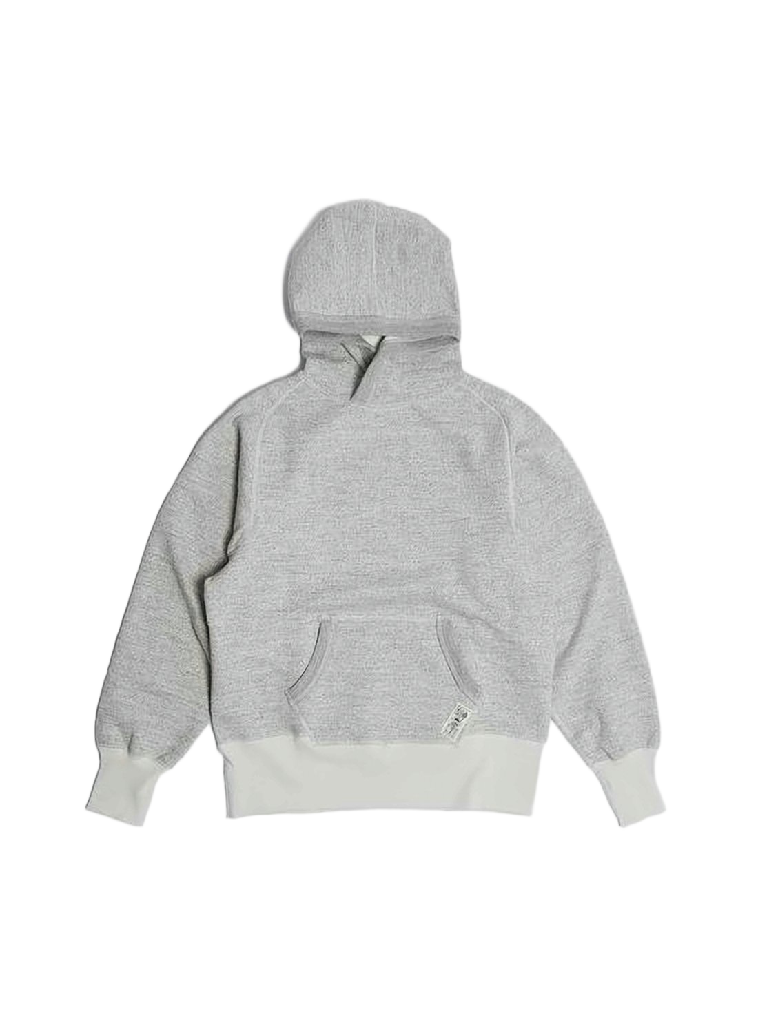 Heather Grey Casual Hoodie with Ribbed Hem