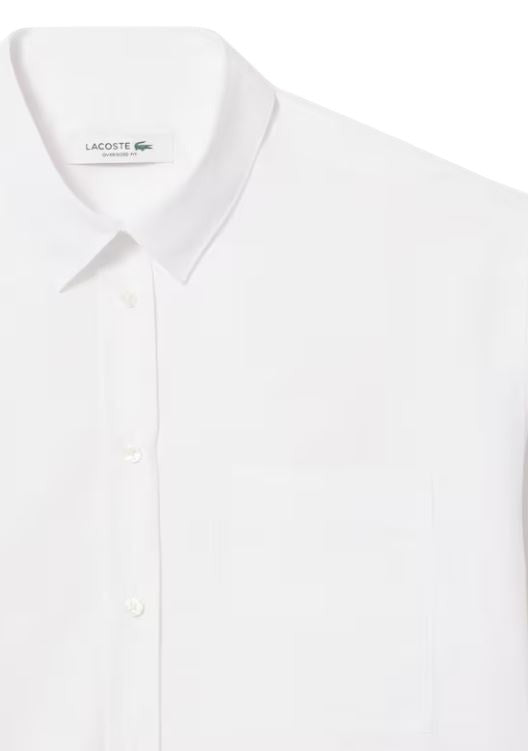 Timeless Oversized Cotton Poplin Shirt with Stripes