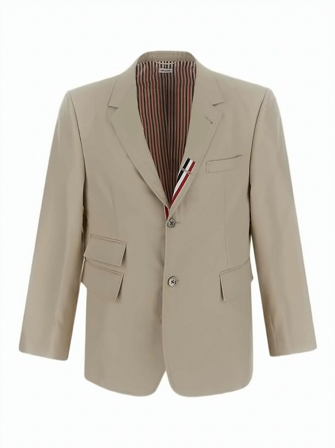 Beige Thom Browne Tailored Suit Jacket