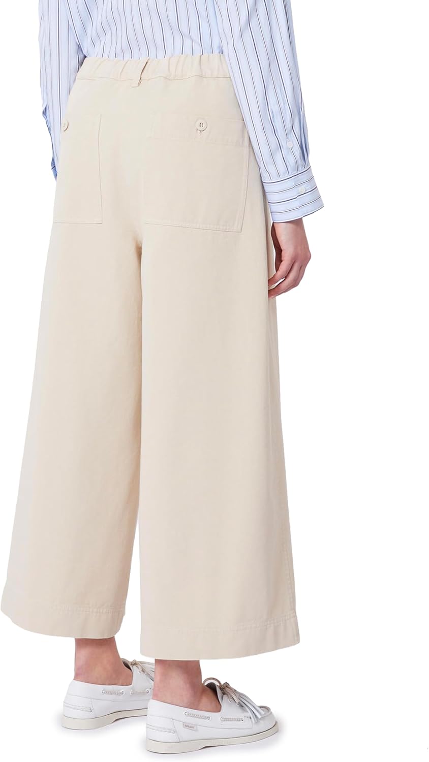 Beige Polyethylene Casual Trousers