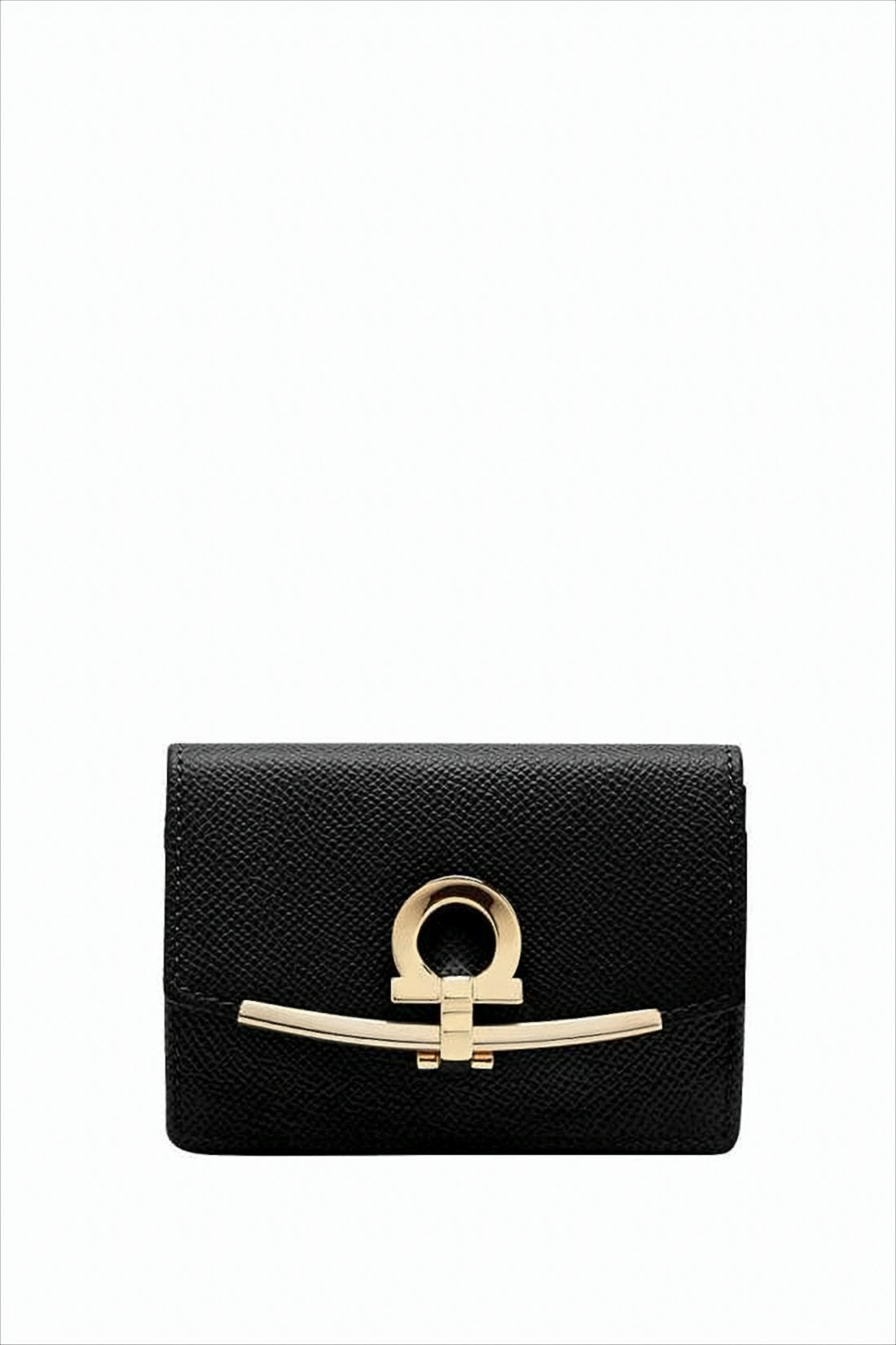 Textured Leather Card Wallet