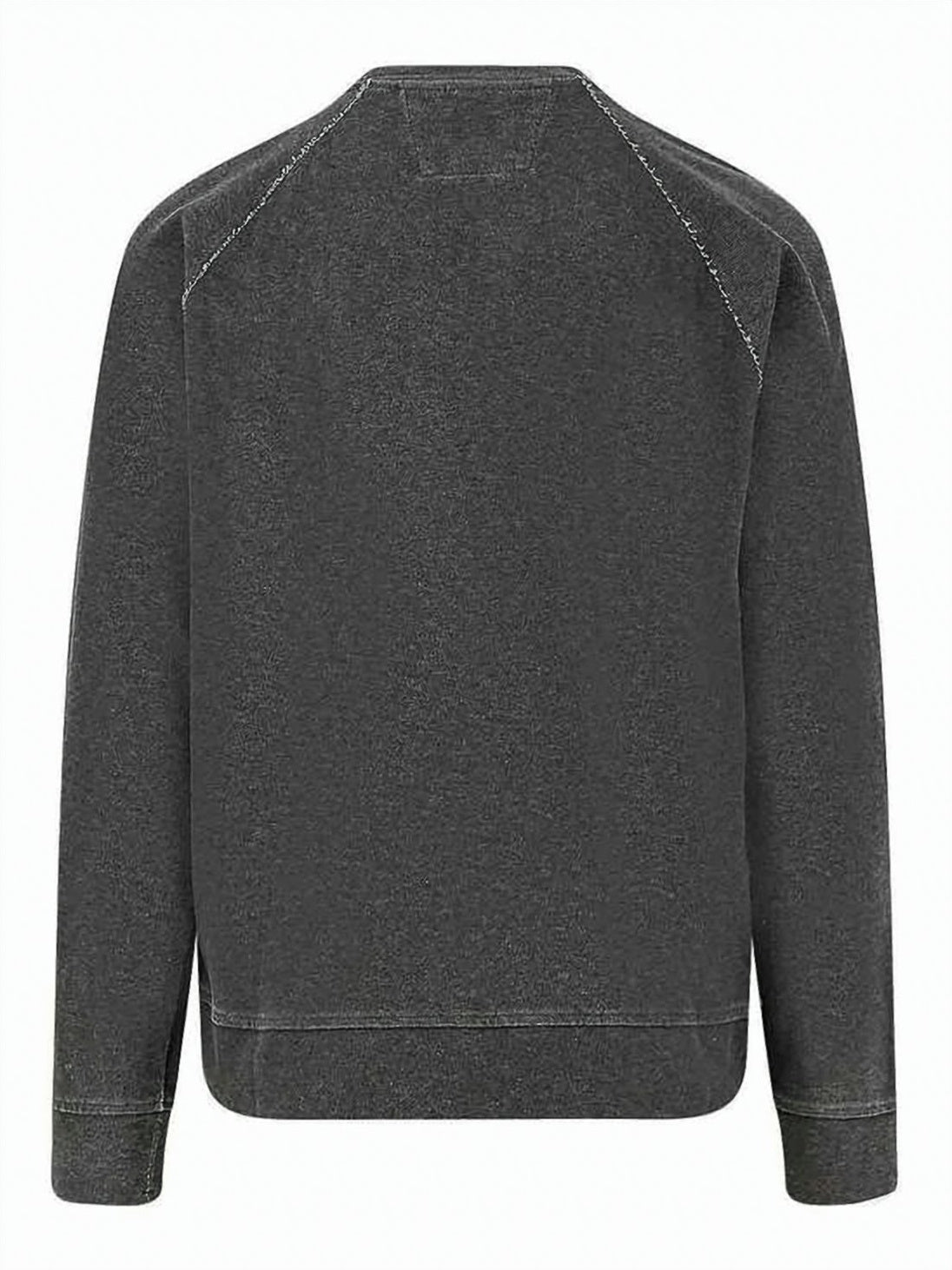 Relaxed Fit Dark Grey Sweatshirt with Subtle Details