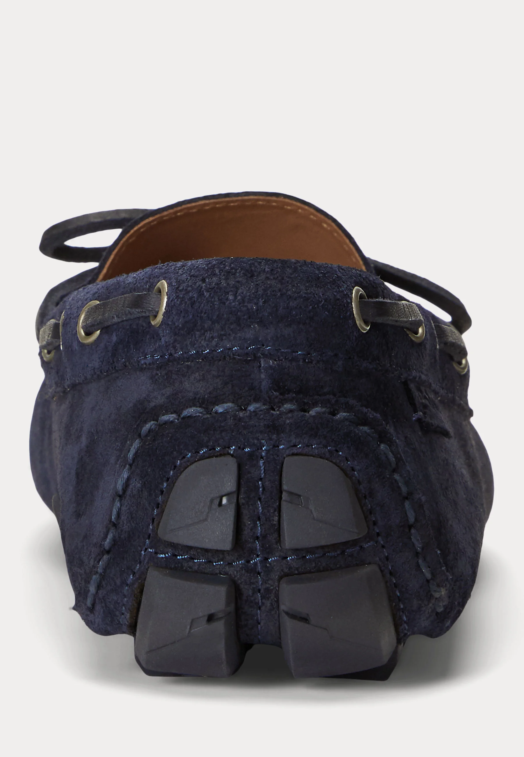 Moccasin-Style Blue Suede Loafers with Bow and Tassels