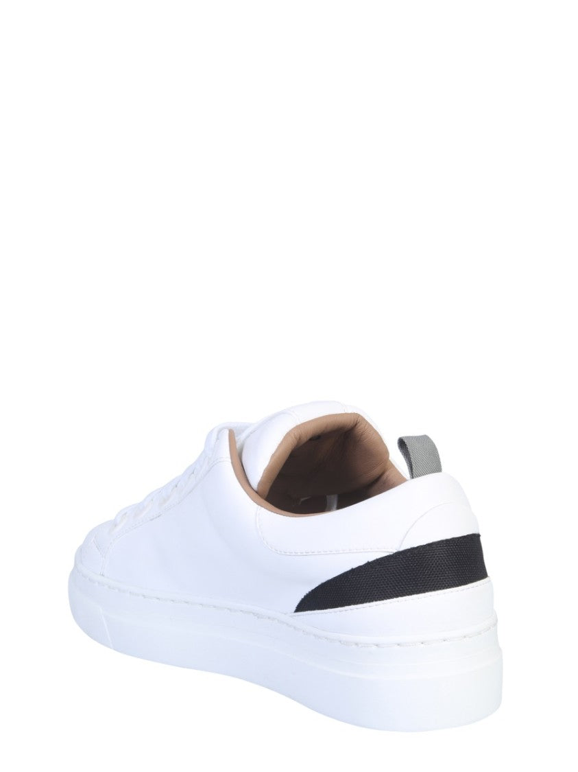 Ecoleather Low-Top Sneakers With Contemporary Detailing