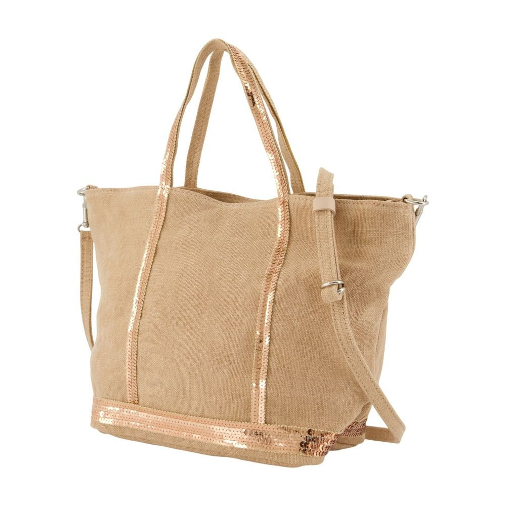 S Shopper Bag - Linen - Pink