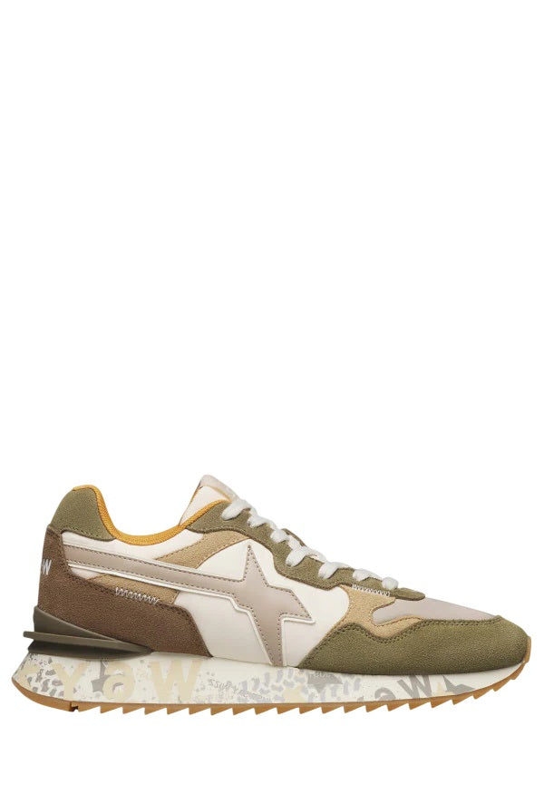 Technical Fabric and Suede Sneakers