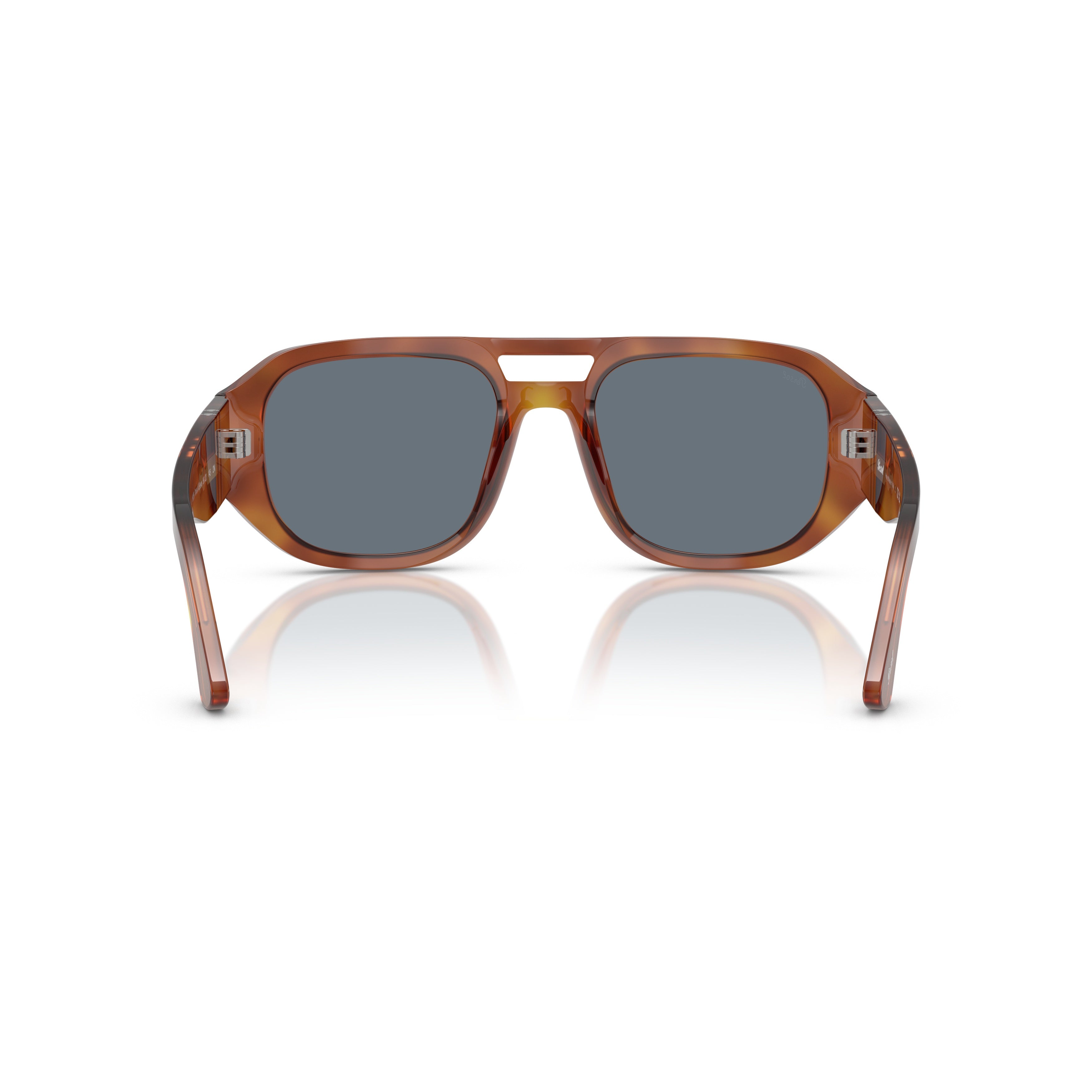 0po3373s Rectangular Acetate Sunglasses with Tortoiseshell Pattern